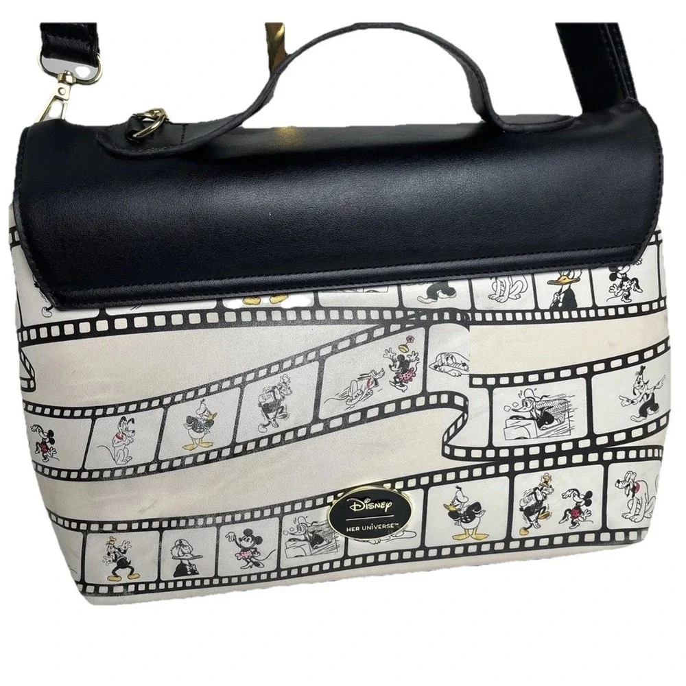 Her Universe Disney 100 Mickey Mouse And Friends Film Reel Satchel‎ Bag Purse